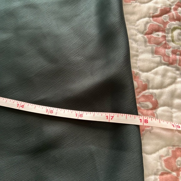 HOUSE OF HARLOW Forest Green Satin Midi Slip holiday Dress, size small - Picture 13 of 13